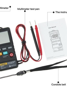AN301 AN302 Mini Digital Multimeter 1999Counts AC/DC Voltmet