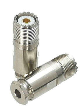 1Pcs Connector UHF SO239 Female Jack Clamp RG58 RG142 LMR195