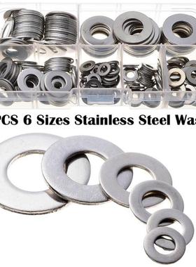 ZENHOSIT 6 Sizes Stainless Steel Durable Washers Kit Assorte