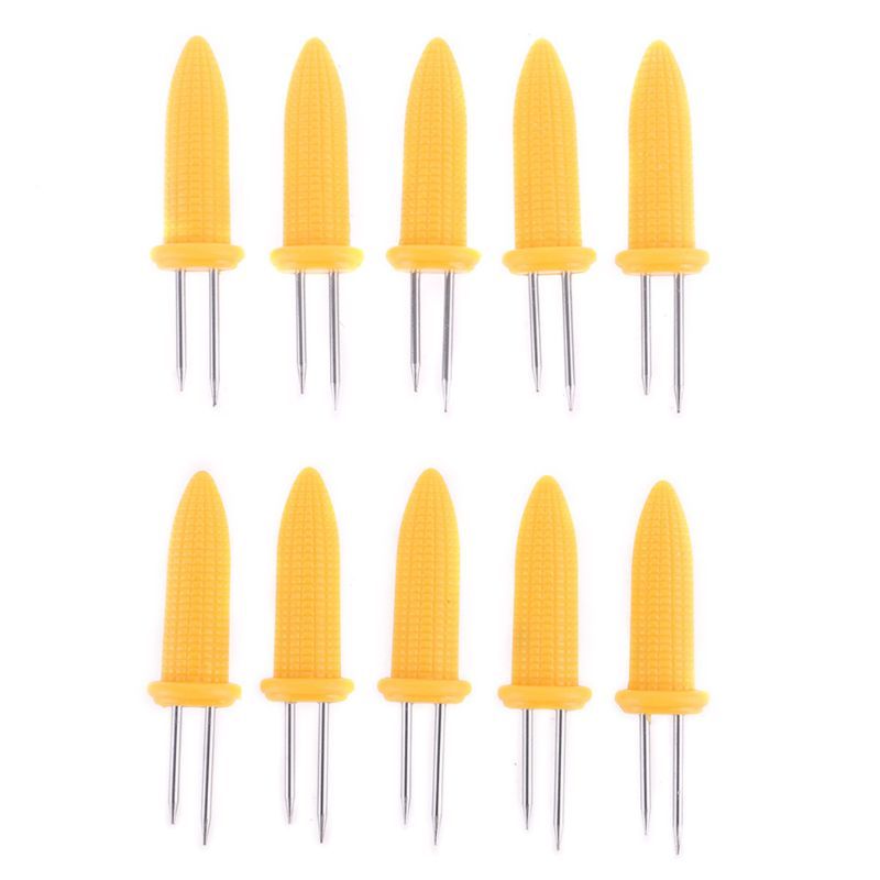 Corn on the Cob Holders Set for Skewers BBQ Twin Prong Sweet