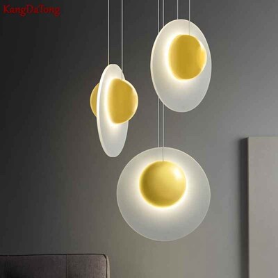Minimalist Designer Restaurant Poached Egg Led Chandelier Cr