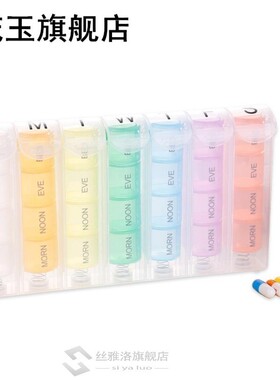PP Dispenser Weekly Medicine Organizer Pill Box 7 Day Multi-