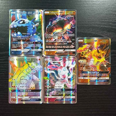 60PCS/Box Pokemon Cards GX EX MEGA Tag Team VMAX Booster TA