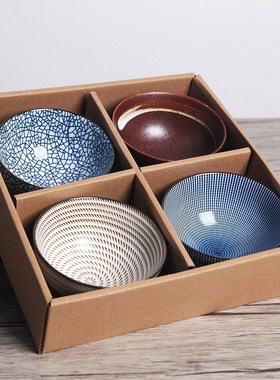 Jingdezhen Ceramic Tableware Set 4-6 Blue And White Porcelai