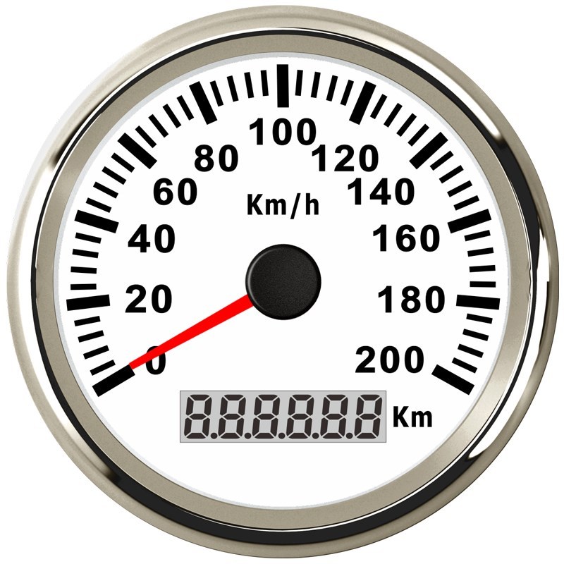 New 85mm GPS Speedometer 200kmh Speed Gauge Odometer ATV TV