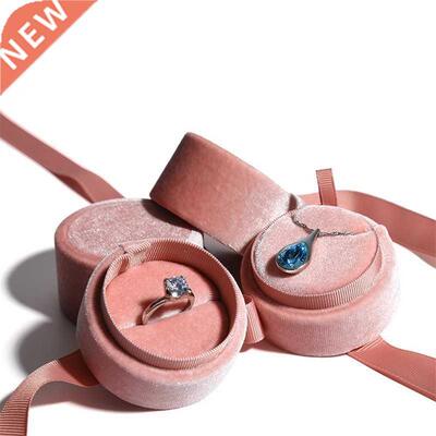 cate Handmade vintage velvet pendant necklace boxes gift box