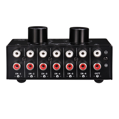 6 Input 1 Output Switcher Audio Source Selection Switcher RC