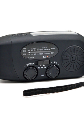 Portable Hand Crank Radio - 1000mAh AM/FM Emergency Radio fo