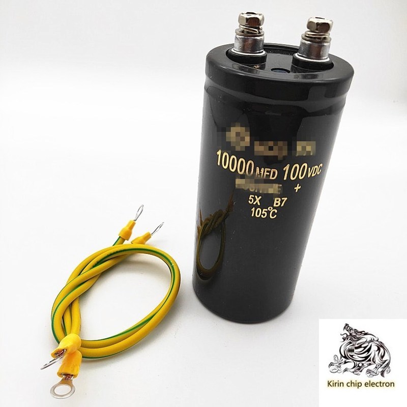 2PCS/LOT 100V 10000UF Electrolytic Capacitor Electric Vehicl