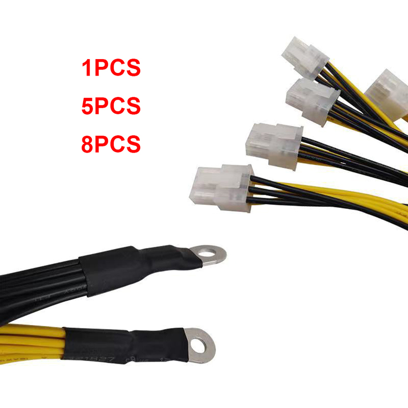 1/5/8pcs Desktop Computer Power Cable Splitter 6Pin GPU Grap