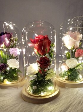 Valentine's Day Gift LED Glow In The Dark Glass Without