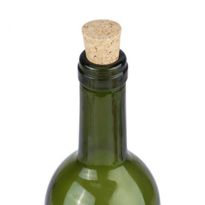 hot 10pcs natural cork tapered corks wooden wine beer bottle