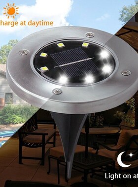 12Pack Solar Path Lights 8 LED Solar Power Buried Light Grou