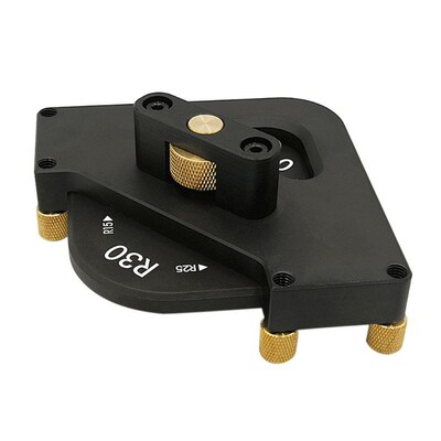 Woodworking Fillet Chamfering Template Corner Quick Jig Temp