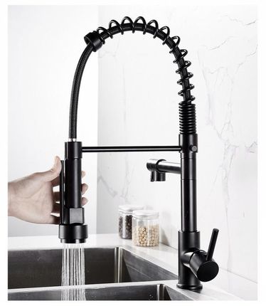 Matte Black Faucets Brass Faucets Sink Single Lever Pull Out