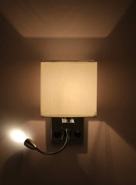 Modern LED Wall Lamp Bedside Bedroom Applique Sconce with Sw