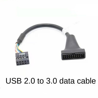 USB 3.0 20 Pin Male To USB 2.0 9 Pin Female Cable for Floppy