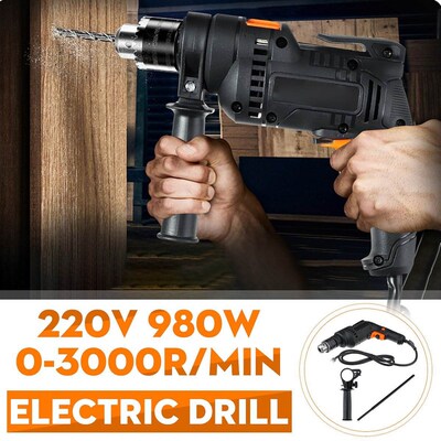 980W 220V High Power Electric Impact Drill Screwdriver Angle