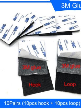10Pairs/lot Self adhesive Fastener Hook and Loop Tape nylon