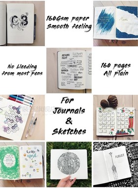 BKE Dotted Scribbles Journal Dot Grid Notebook And  Sketchbo