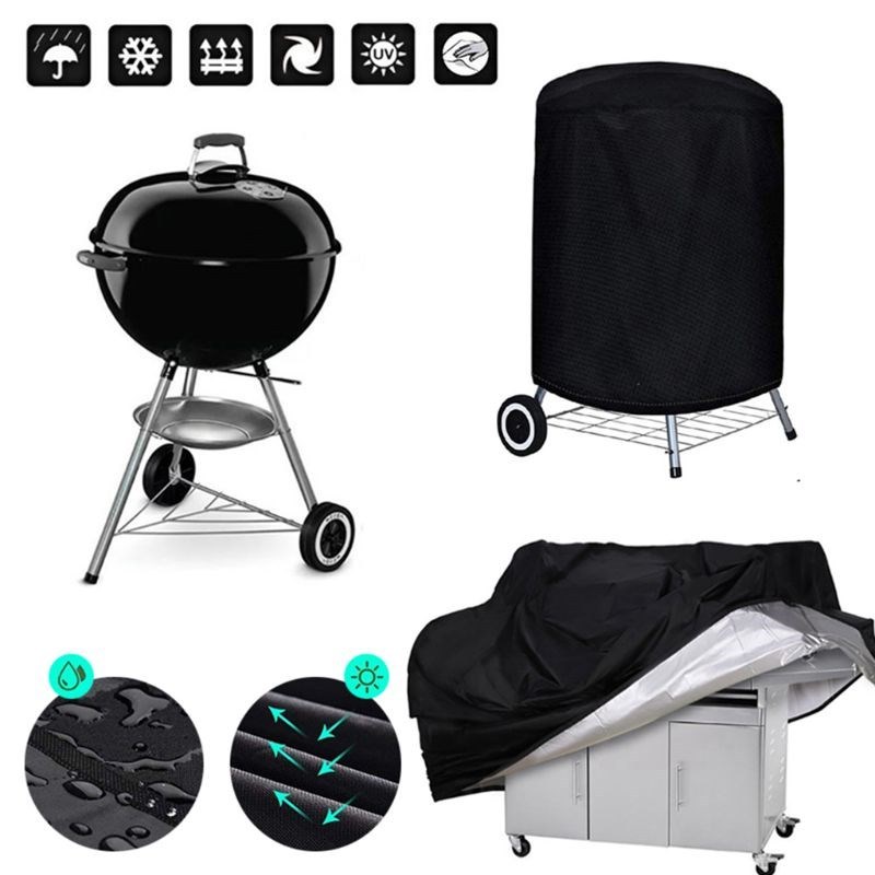 1PC 190T/210D BBQ Cover Anti-Dust Waterproof Weber Heavy Dut