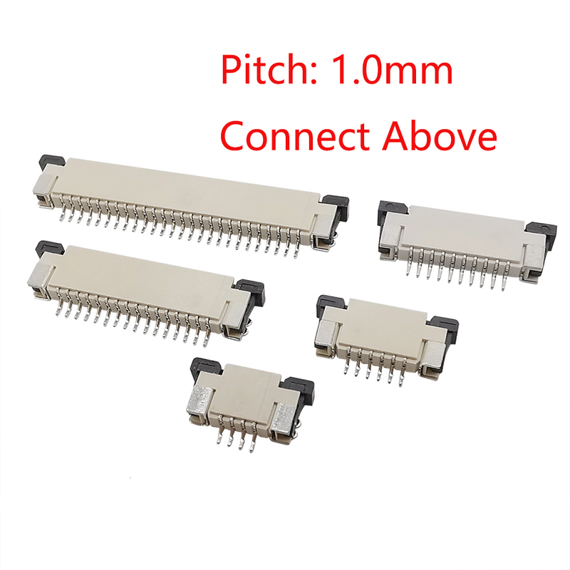10Pcs 1.0 1mm FPC FFC Connector Connect Above 4/6/8/10/12/14
