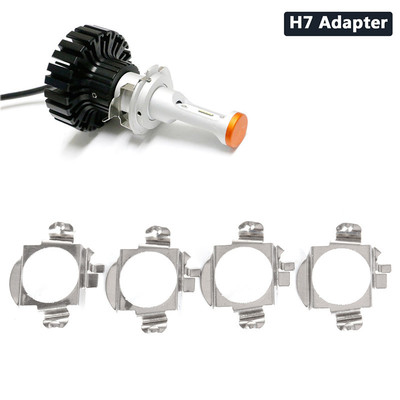 2Pcs H7 LED Car Headlight Bulb Base Holder Adapter Socket Fo