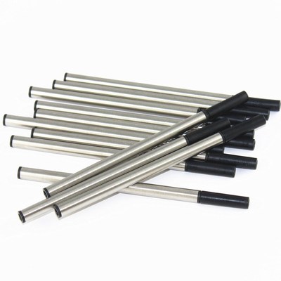 High quality 10 pcs black Refill Medium Nib Rollerball pen