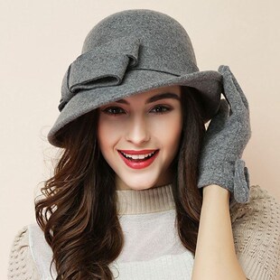 Women Party Formal Headwear Lady Winter Fashion Asymmetric B