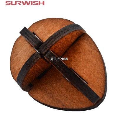 Surwish Classical Intellectual Toys Wooden Rotary Egg Yolk W