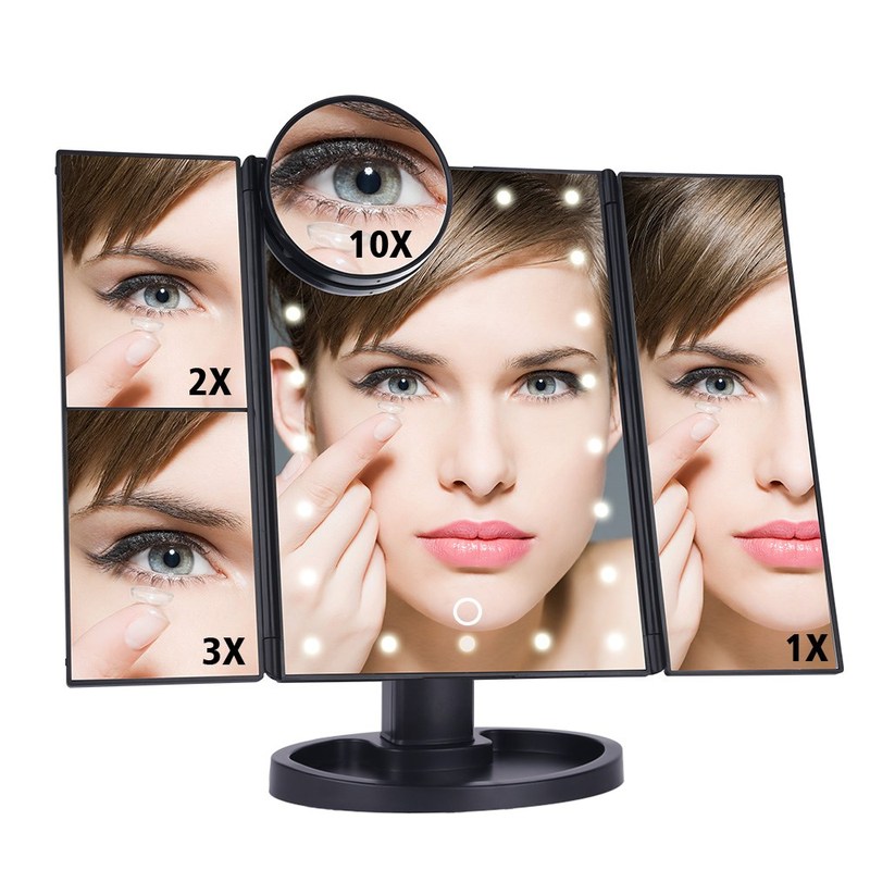 Electric LED Touch Screen 22 Light Makeup Mirror Table Deskt