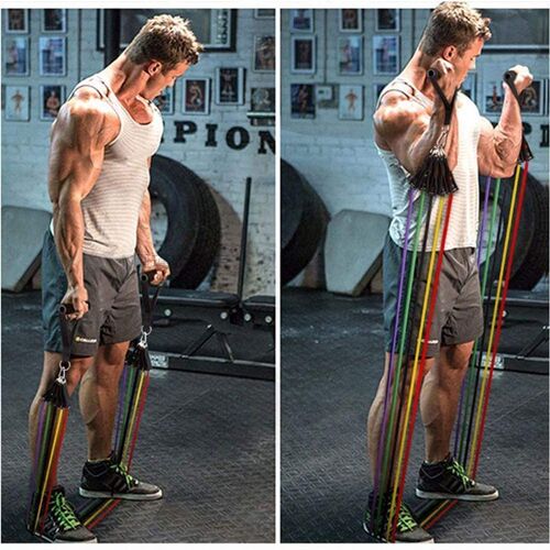 Resistance Bands Set Yoga Exercise Fitness Band Rubber Loop