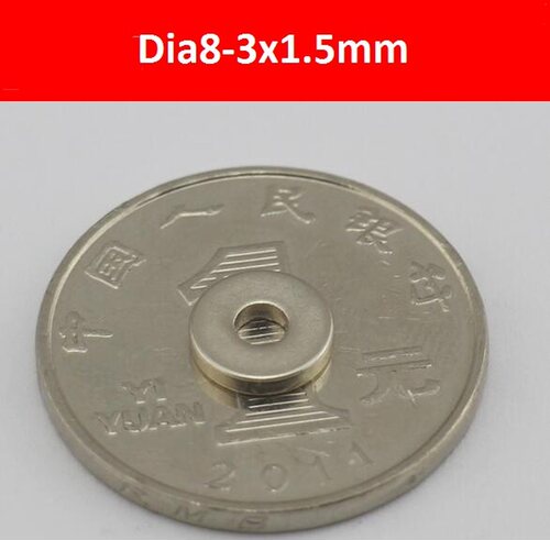 2016 Brand New 50pcs Strong Ring Dia8mmx1.5mm hole dia3mm Ne