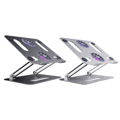Foldable Laptop Tablet Stand With Cooling Fan Aluminum Alloy