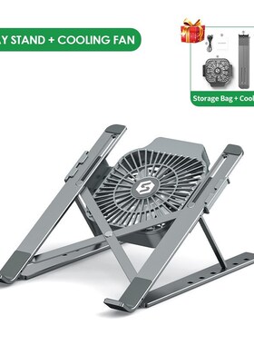 Foldable Laptop tablet Stand With Cooling Fan Heat Dissipati