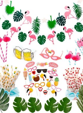 Hawaii Party Luau Flamingo Party Flamingo Decoration Pineap