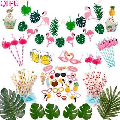 Hawaii Party Luau Flamingo Party Flamingo Decoration Pineap
