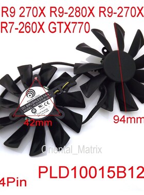Free Shipping PLD10015B12H DC 12V 0.55A Video Fan For MSI GT