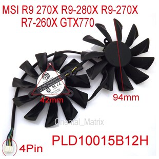 Free Shipping PLD10015B12H DC 12V 0.55A Video Fan For MSI GT