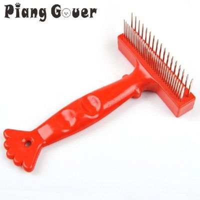Pet Hair Removal Comb Red Dogs Brush Lobster Rake Comb Pet
