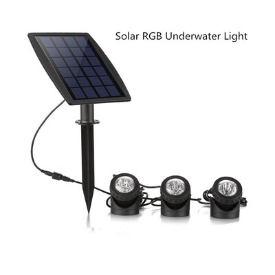 RGB Solar Fountain Led Pool Spotlights Water Fountain Led Li