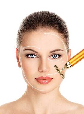 24k Energy Beauty Bar Vibrating Facial Slimming Face Massag