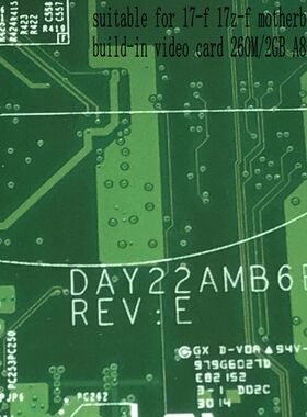 NEW DAY22AMB6E0 Y22A  MAIN BOARD MOTHERBOAFOR HP PAVILION 17