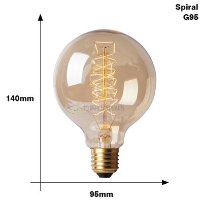Retro Edison Bulb ST64 A19 T45 G80 G95 G125 Incandescent Lig