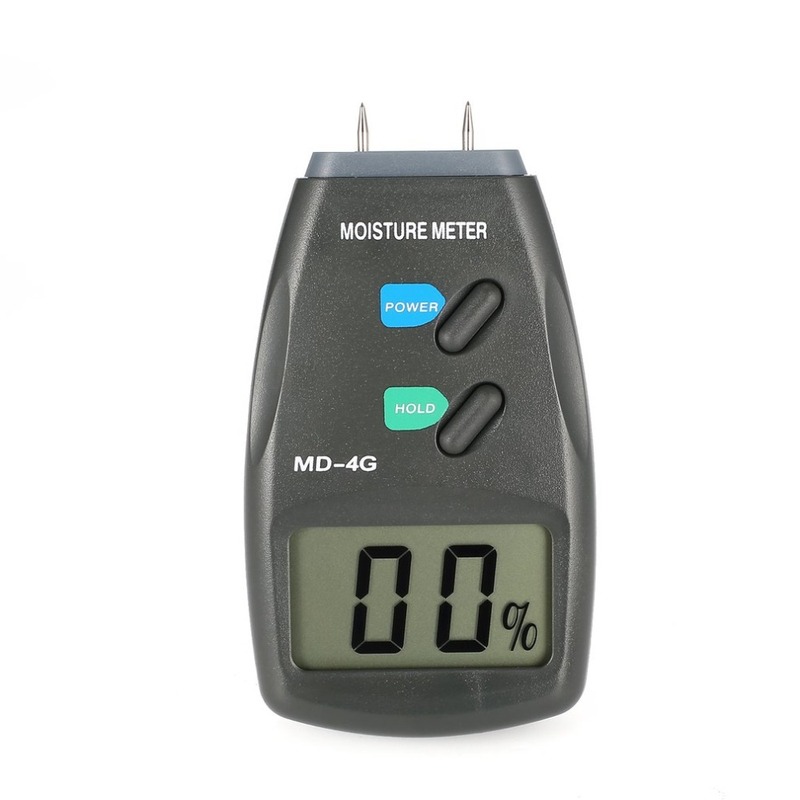 MD-4G 4 Pins Digital LCD Wood Moisture Humidity Meter Analyz