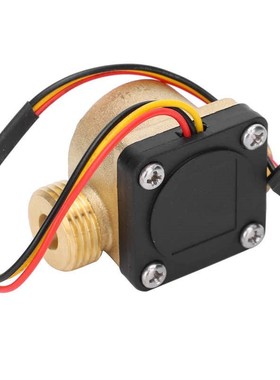 G1/2in Male Water Flow Sensor Counter Brass Hall Flowmeter D
