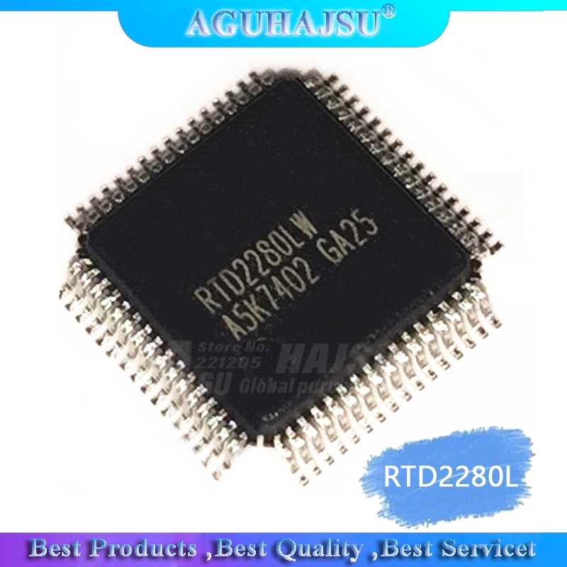 1PCS   RTD2280LW RTD2280CLW RTD2280L  QFP64   integrated cir