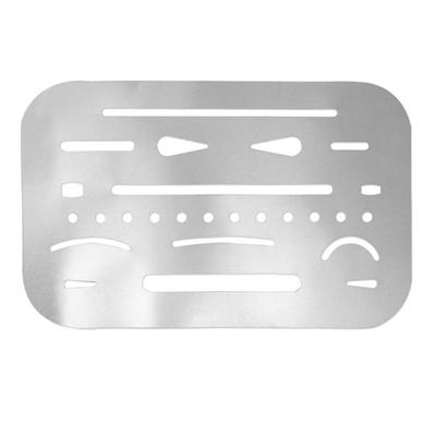 ALLOYSEED Stainless Steel Erasing Shield Hollow Out Drawing