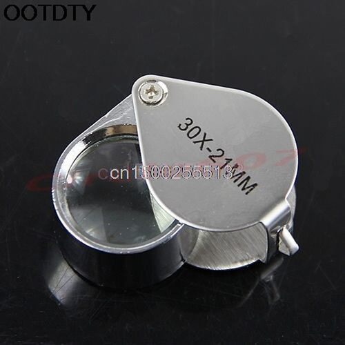 1pc magnifier 30x-21mm Triplet Jeweler's Loupe 适用于 Je