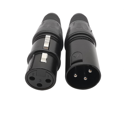 2Pcs XLR 3 Pin Male Female Audio Microphone Cable Wire Conne